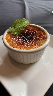 Huckleberry creme brulee