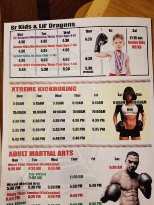 Cardio kickboxing (as of July 2019)