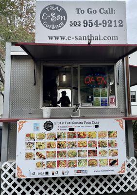 Food cart in a park in downtown Portland!