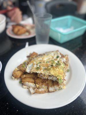 Flour cake and egg