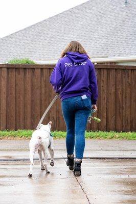 Pet Sitter Catherine and Customer Niko