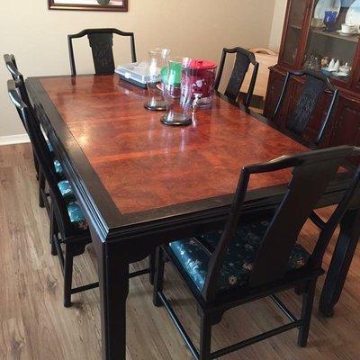 Beautifully refinished dining table