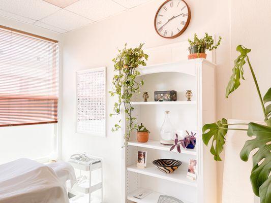 Relax and unwind in our serene treatment room, designed to provide a peaceful and rejuvenating experience.