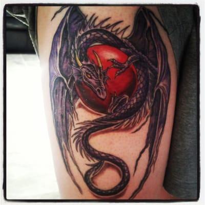 Dragon tat :) About 5 hours of pain? Worth it