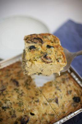 Enjoy a big wedge of frittata for breakfast!