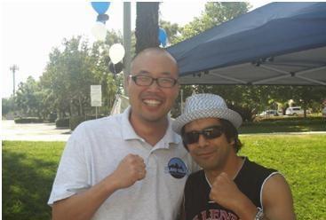 Dr. James and Manny Tapia owner of Millenium Gym and patient