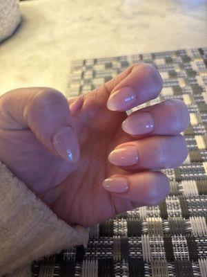 THE best "natural nail" around. GelX, perfectly shaped by Jack, color: "put it in neutral".