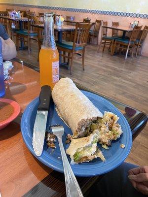 Steak burrito