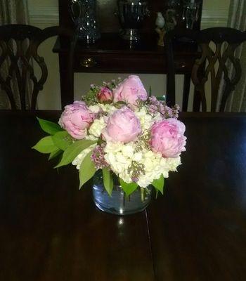 Beautiful Mother's Day delivery of peonies and hydrangeas without breaking the bank. Simply perfect!!