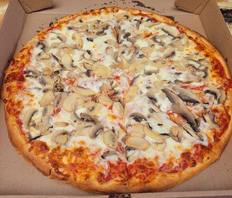 Wild mushrooms pizza