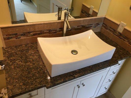 Granite countertop.