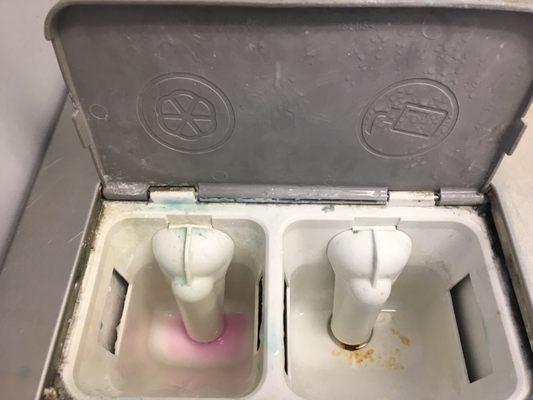 It's so nasty inside the compartment of the soap.