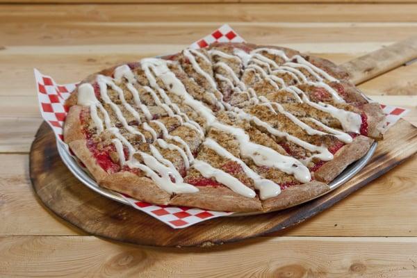 Raspberry Dessert Pizza