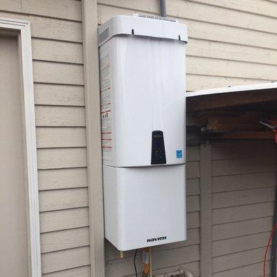 Outdoor Tankless Water Heater Install (After)