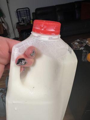 Delivered opened milk two times in a row from Walmart Burbank grocery