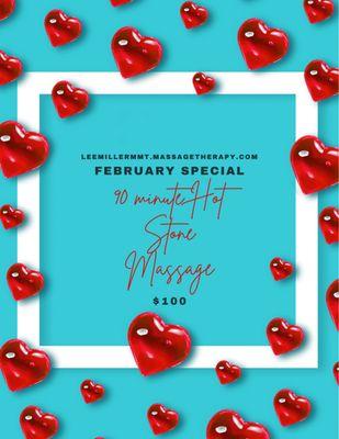 February special has dropped! Book yours today before time runs out!