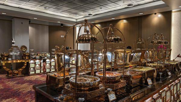 The impressive buffet, both in terms of quantity as well as quantity.