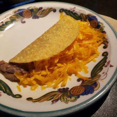 Bean cheese taco