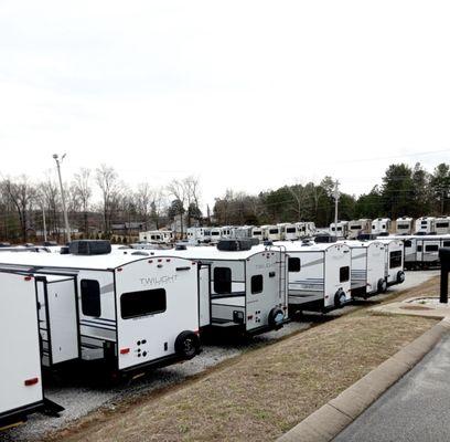 A view of our RV lot at Northgate RV Center.