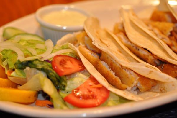 Crispy fish tacos