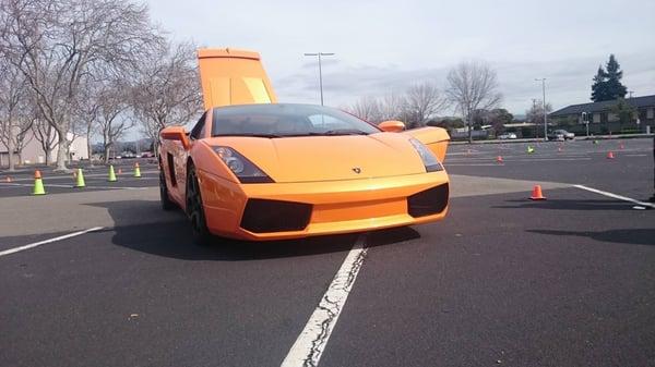 Lambo Gallardo and course @ Hayward,CA Ferrari Agility experience