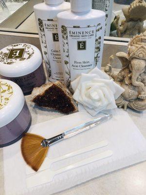 Organic Eminence facial products