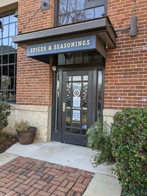 Entrance to Savory Spice Shop, Charlotte