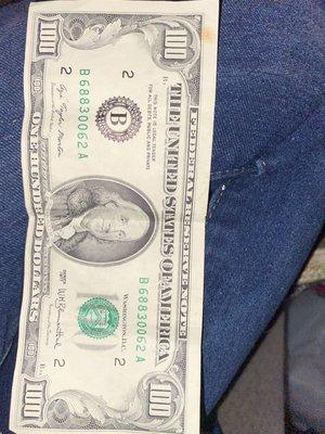 The "counterfeit" money.