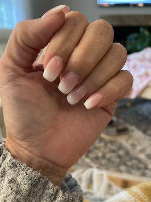 Tips with an Hombre French Gel Polish