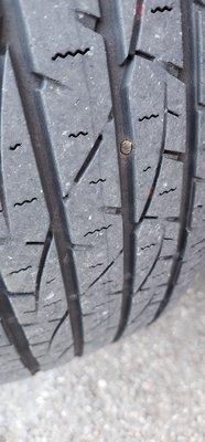 Oops....nail in tire