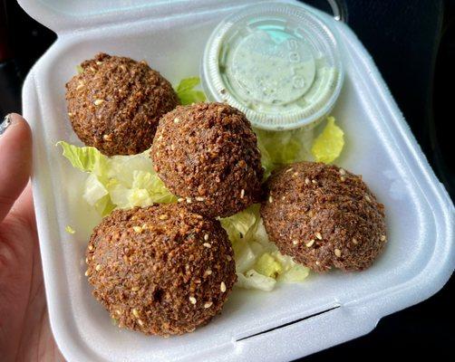 Side of falafel- tasty