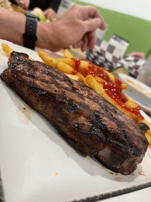 New York steak and fries