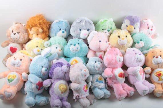 We carry over 50 different Care Bears! Vintage and modern in different sizes! #CareBears