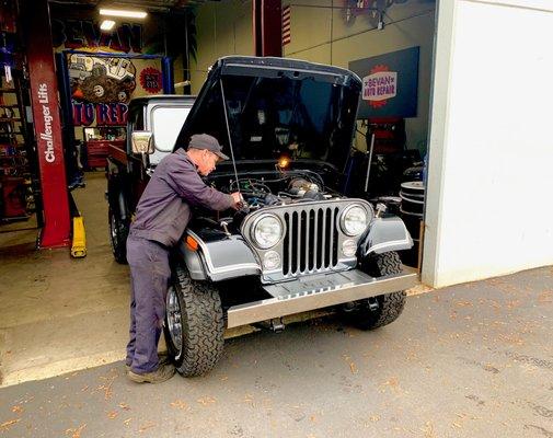 Josh is the only mechanic I let touch my vintage collection Jeeps.   He is a master mechanic.