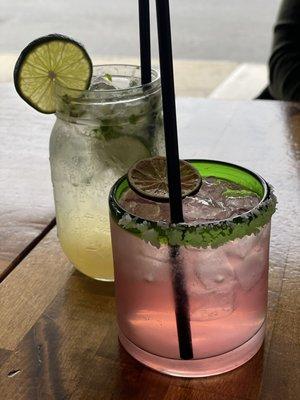 Watermelon Mojito and Lime Mojito