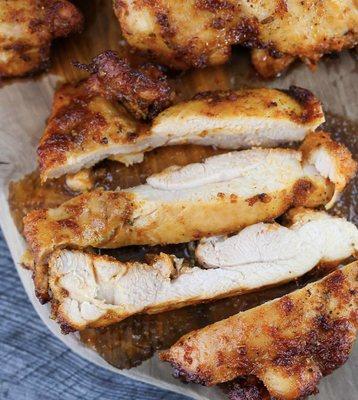 Marinated chicken thighs