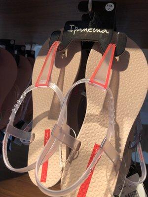 Ipanema flip flops. Cute and comfy.