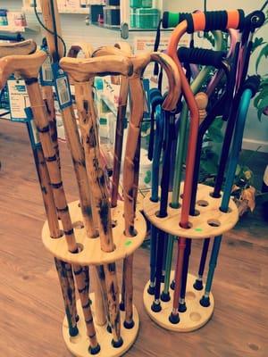 Walking canes and hiking canes for the elderly