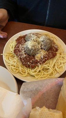 Classic spaghetti and meatballs