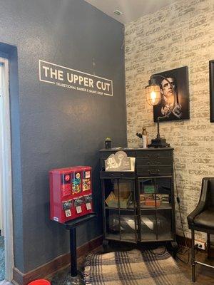 Entry way of the barber shop