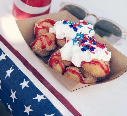 4th of July donut boat