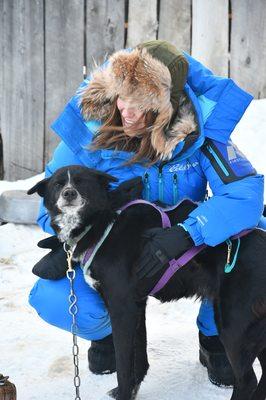 Winter guest and lead-dog Boomer.