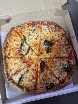 This is the pizza that was delivered.