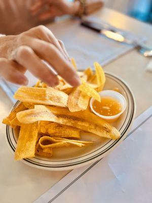 Fried plantain chips