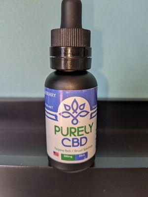 Purely CBD premium 500mg blueberry oil, terpene rich with O THC-.