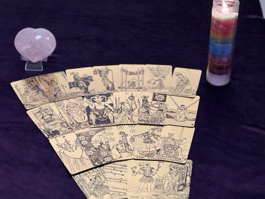 More detailed reading with the cards that will cover most areas of life and answer questions