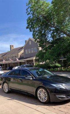 ATX Lux Rides picking up at the Hyatt Lost Pines Resort and Spa in Cedar Creek Texas.