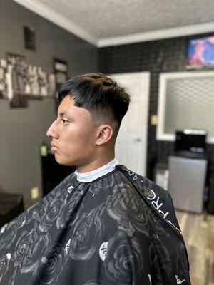 Comb over skin fade