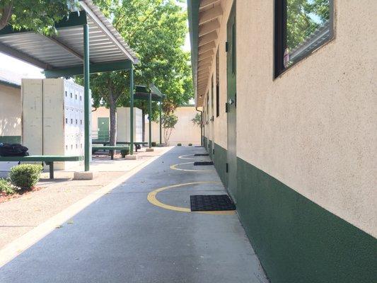 Classroom doors and student lockers