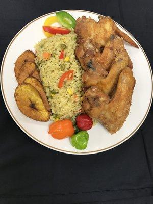 Fried Rice & Fried Chicken Wings